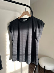 The Luxe Modal Round Neck Short Sleeve Top | Charcoal