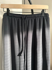 The Luxe Modal Wide Legged Cinched Waist Modal Pants | Charcoal