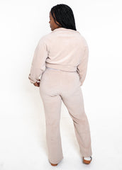 Fall Fleece Tracksuit | Kakhi