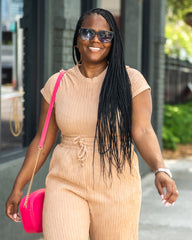 The Haute Auntie Two Piece Ribbed Set | Nude