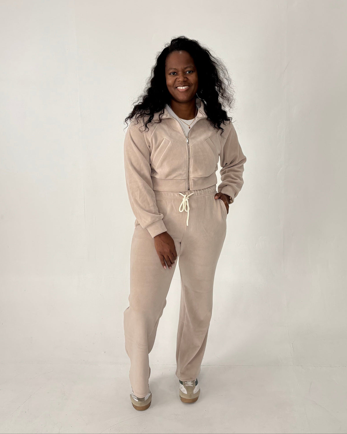 Fall Fleece Tracksuit | Kakhi