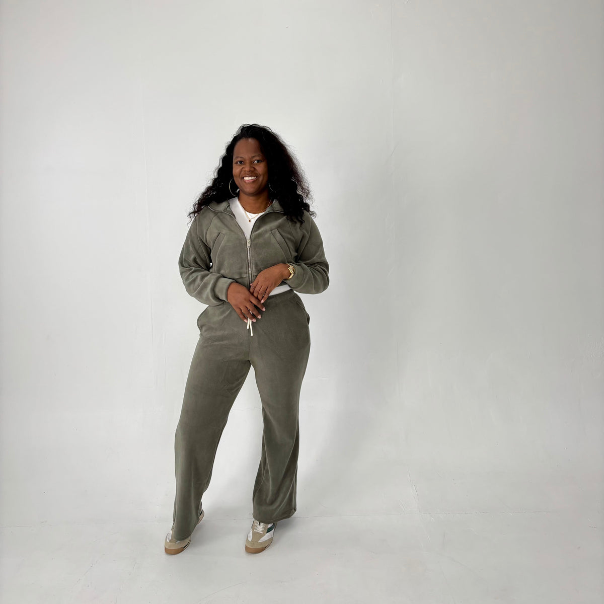 Fall Fleece Tracksuit | Dark Sage