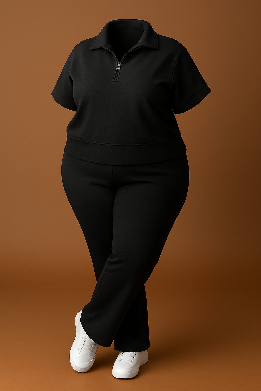 Comfy Curvy Two Piece Set | Black