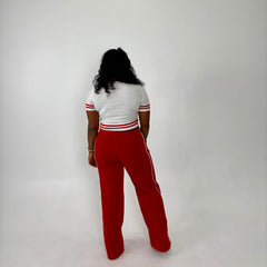 Sweats Keeping Me Chic-Red