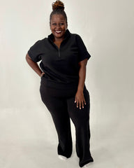 Comfy Curvy Two Piece Set | Black