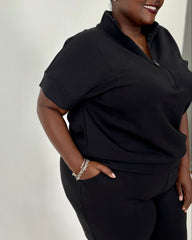 Comfy Curvy Two Piece Set | Black