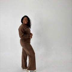 Fall Fleece Tracksuit | Espresso
