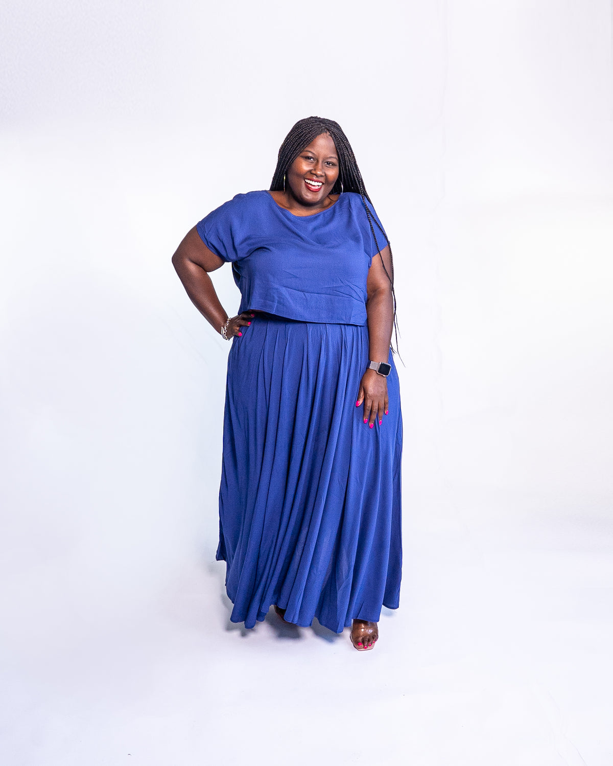 The Chic Girl Curvy Skirt Set | 2 Colors