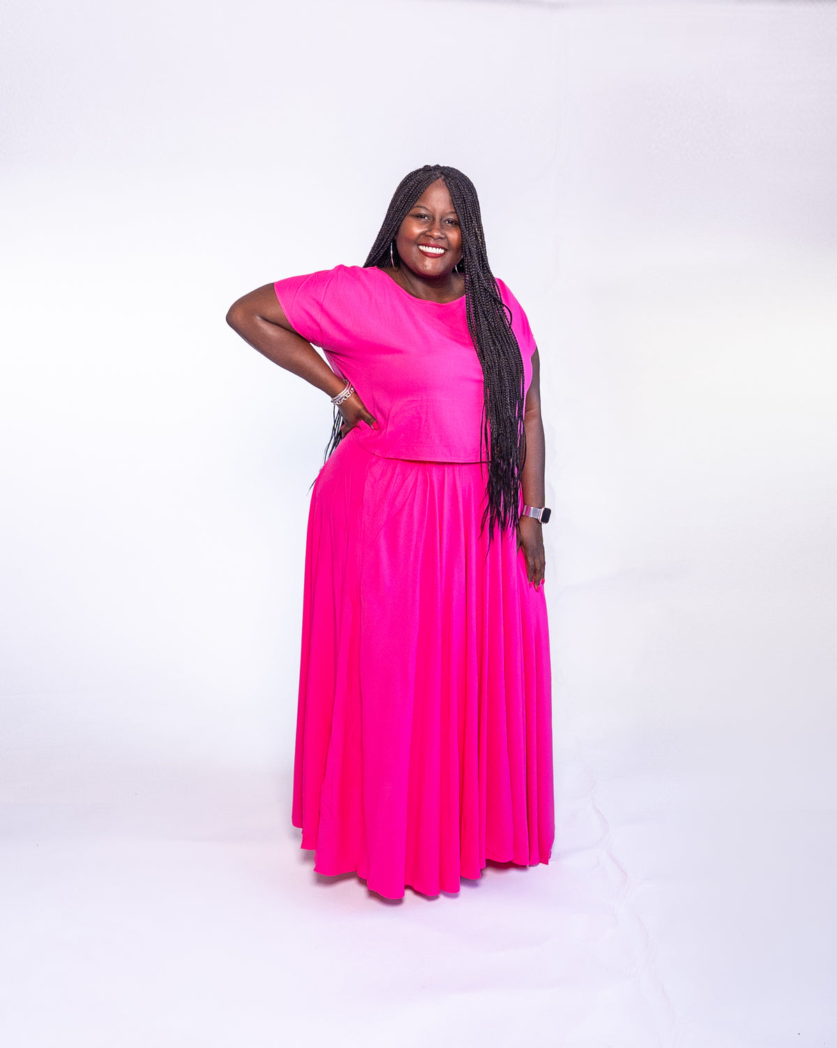 The Chic Girl Curvy Skirt Set | 2 Colors