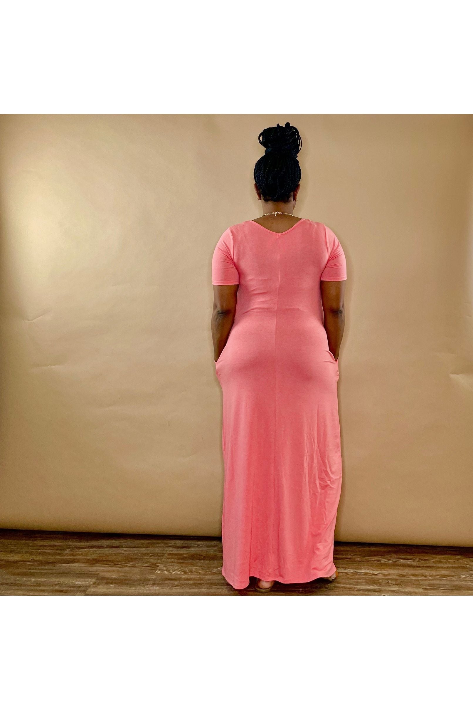 Weekend Maxi Full Length Maxi Dress | Deep Coral (S-3XL)