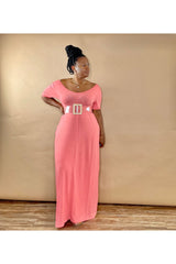 Weekend Maxi Full Length Maxi Dress | Deep Coral (S-3XL)