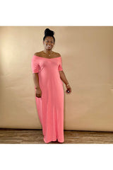 Weekend Maxi Full Length Maxi Dress | Deep Coral (S-3XL)