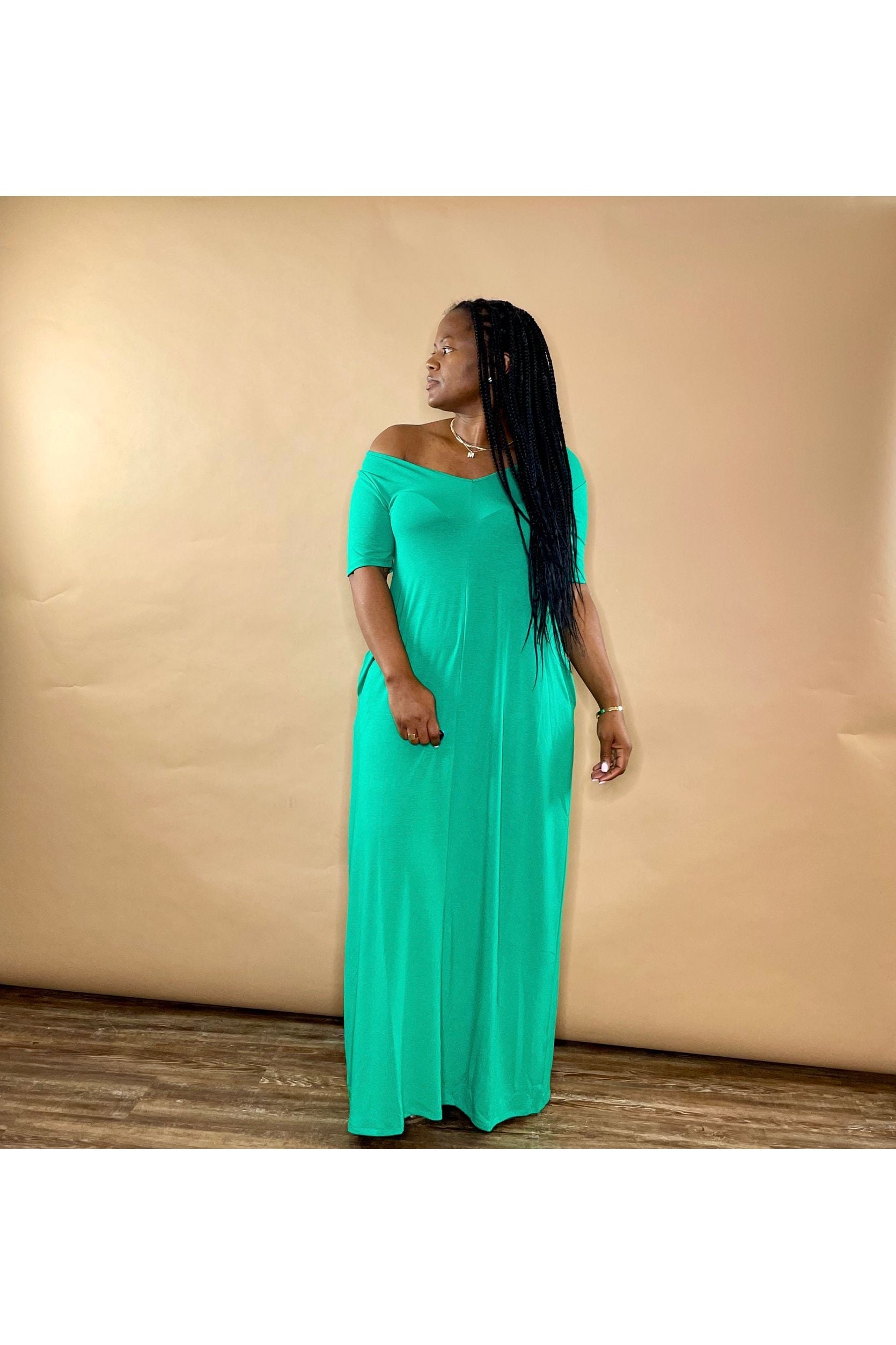 Weekend Maxi Full Length Maxi Dress | Kelly Green S-3XL