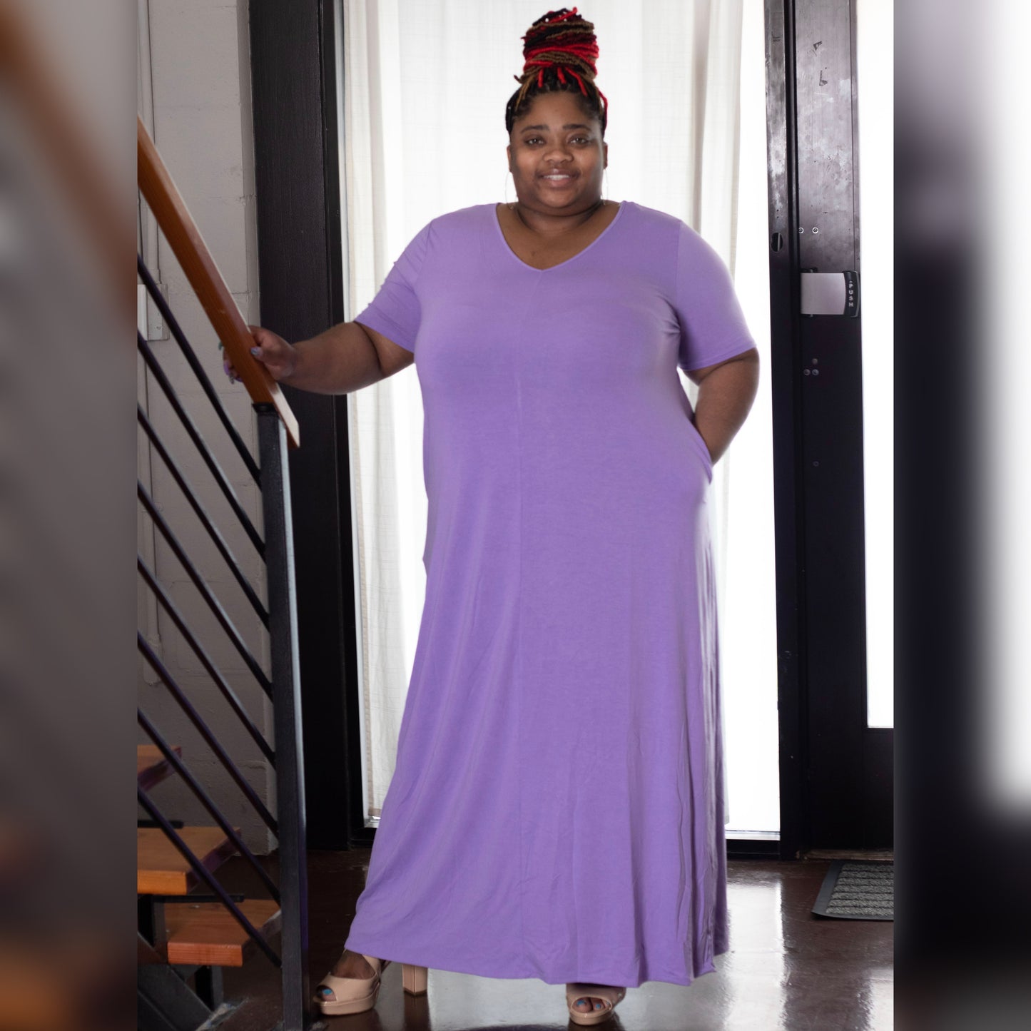 Weekend Maxi Full Length Maxi Dress Plus | Lavender