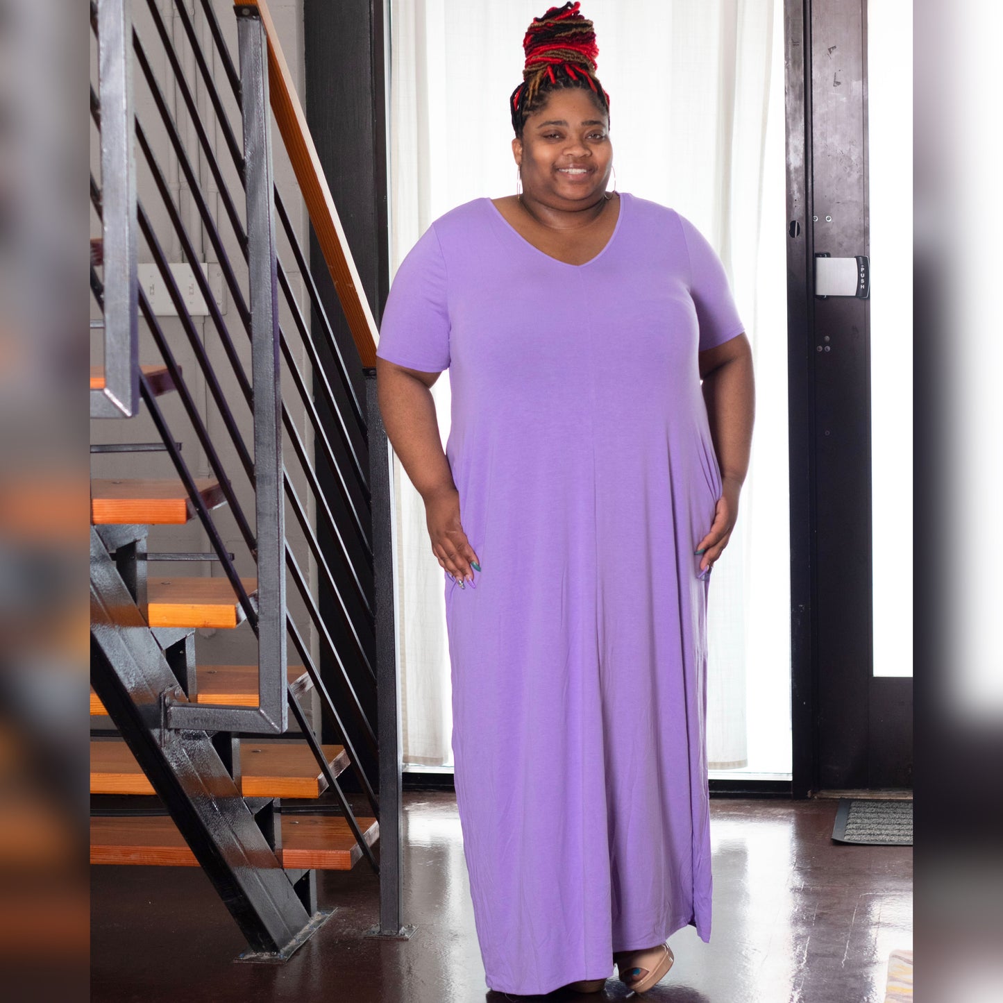 Weekend Maxi Full Length Maxi Dress Plus | Lavender