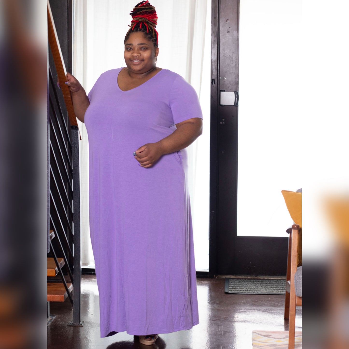 Weekend Maxi Full Length Maxi Dress Plus | Lavender